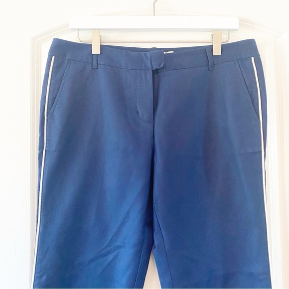 VINEYARD VINES Women’s Navy Tuxedo Gold Stripe Trouser Pants - Picture 6 of 10